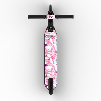 LIFERYDER QUEST Butterflies adjustable height 2 wheel scooter extended view