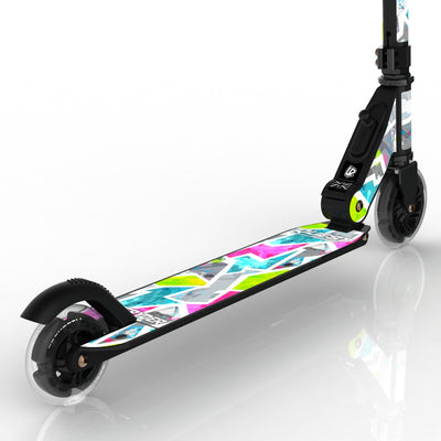 LIFERYDER QUEST Citrus light-up LED wheels scooter detail