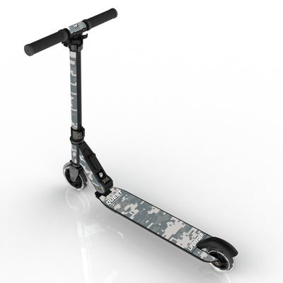 LIFERYDER QUEST Digital Camo foldable 2 wheel scooter rear view