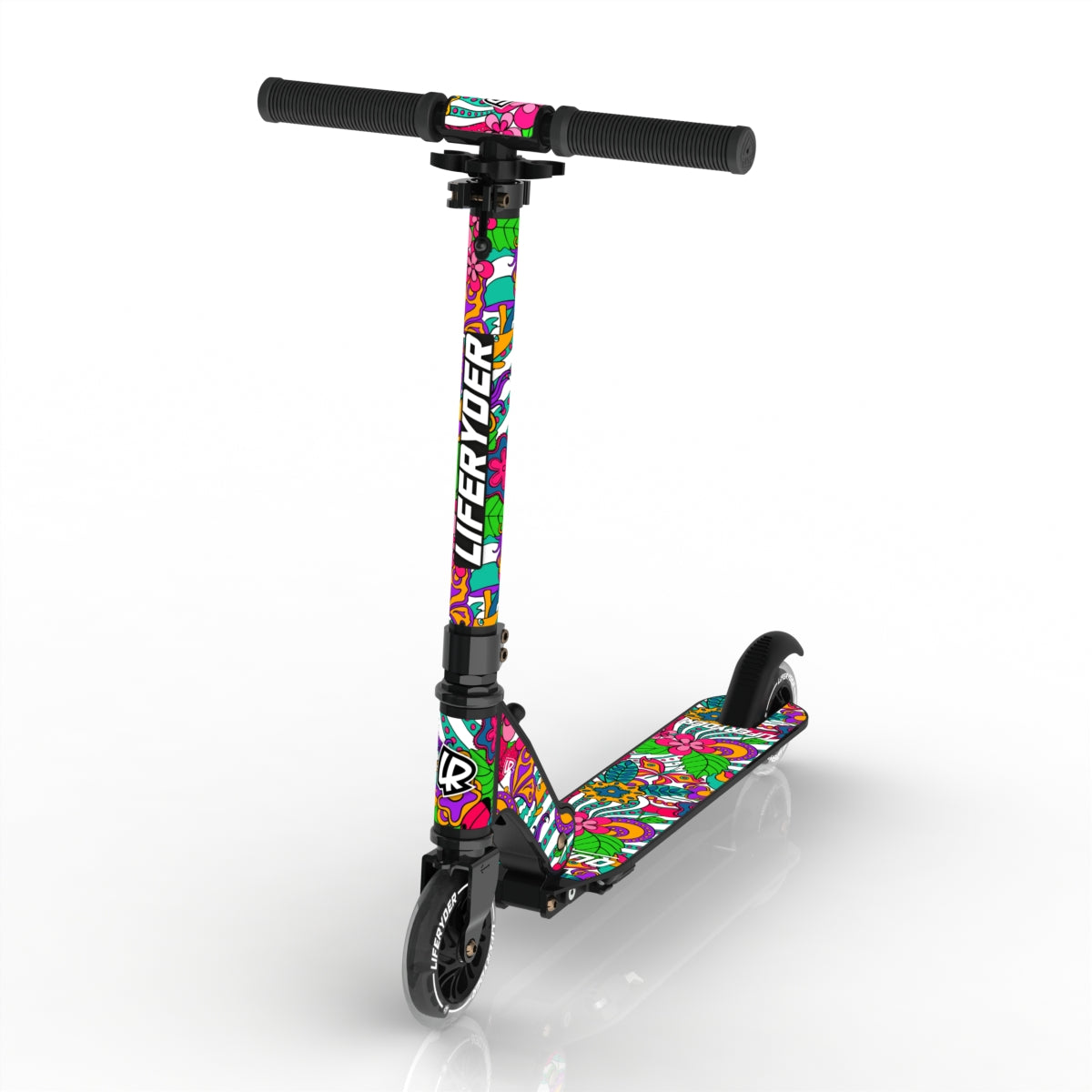 LIFERYDER QUEST Flower Power scooter sticker set preview
