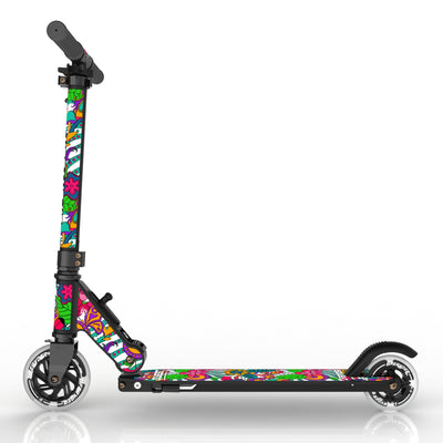 LIFERYDER QUEST Flower Power small wheel scooter side view