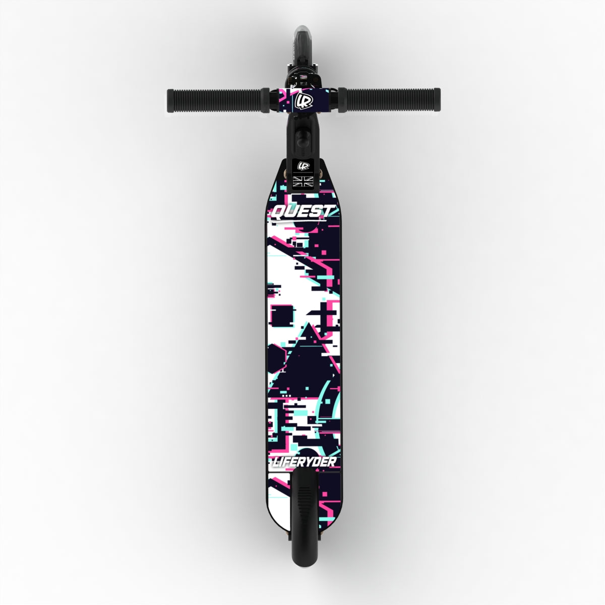 LIFERYDER QUEST Glitch adjustable height 2 wheel scooter extended view