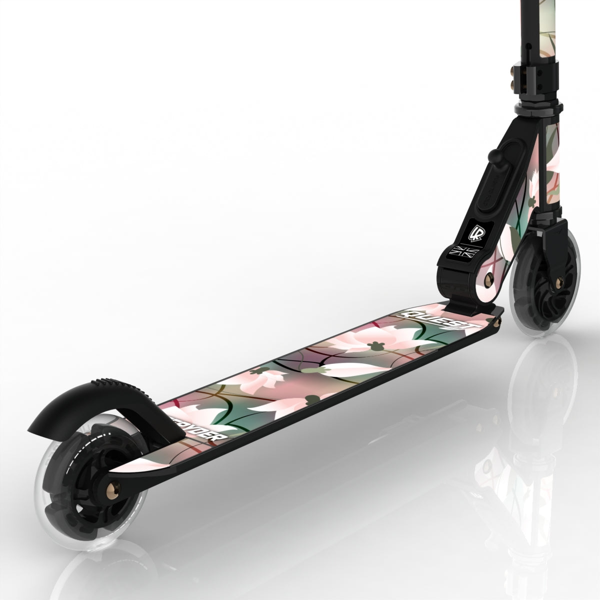 LIFERYDER QUEST Lily light-up LED wheels scooter detail