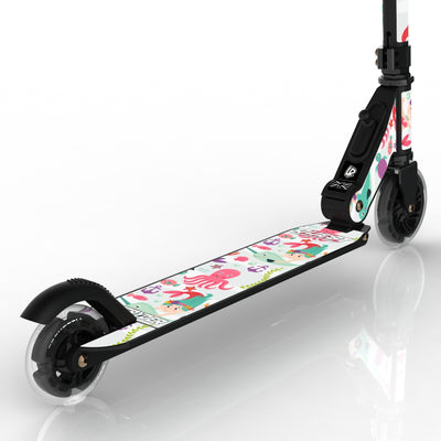 LIFERYDER QUEST Mermaids & Dolphins light-up LED wheels scooter detail