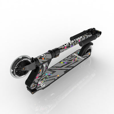 LIFERYDER QUEST Moonshine folding kids scooter folded view