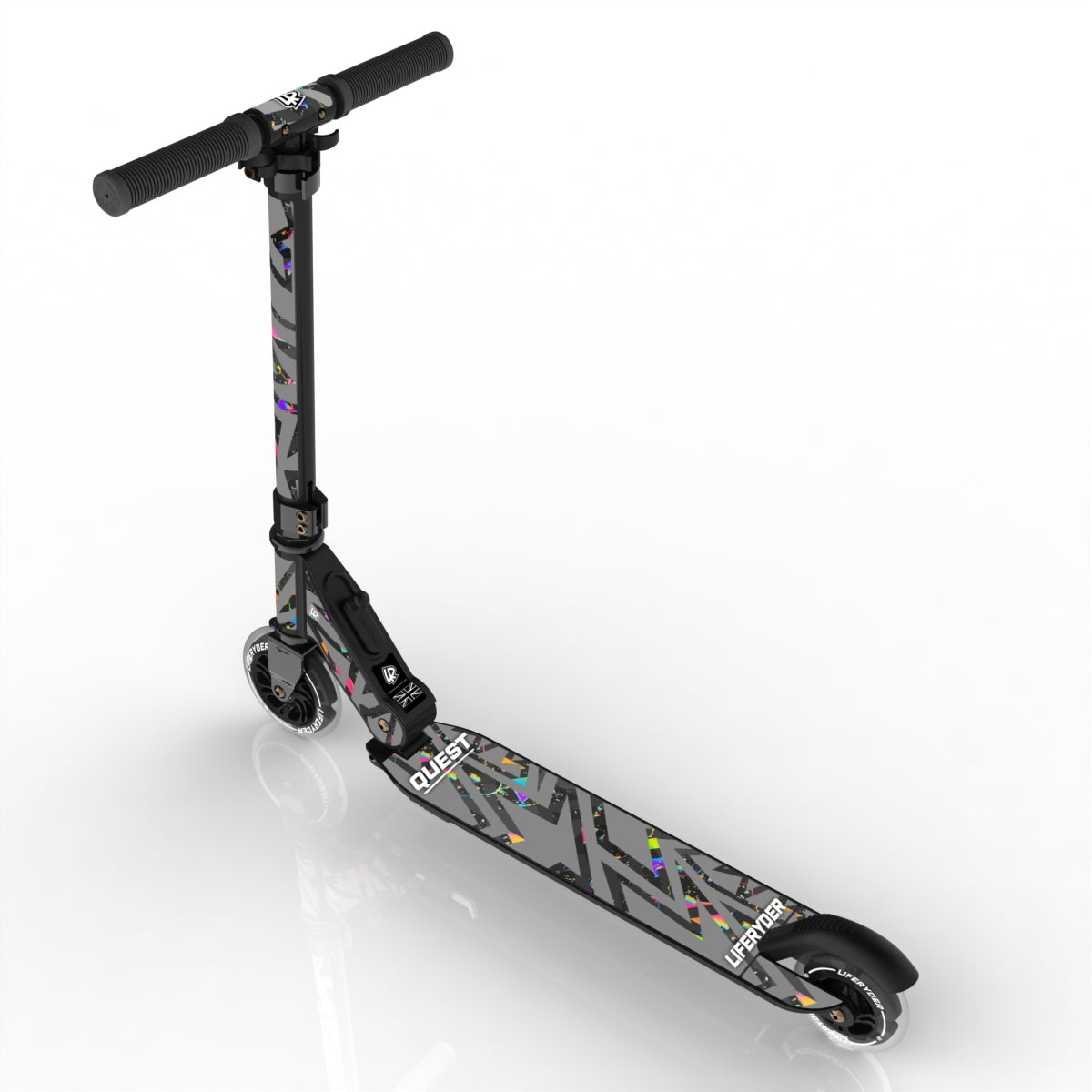 LIFERYDER QUEST Moonshine foldable 2 wheel scooter rear view