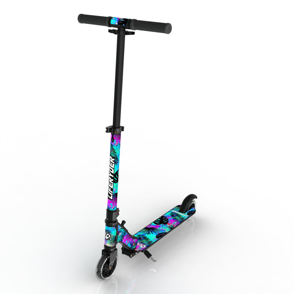 LIFERYDER QUEST Neon Palm 2 wheel scooter product view