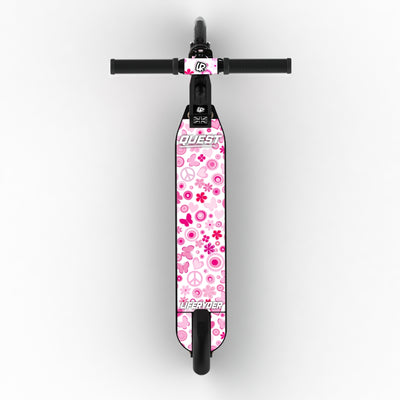 LIFERYDER QUEST Peace & Love adjustable height 2 wheel scooter extended view