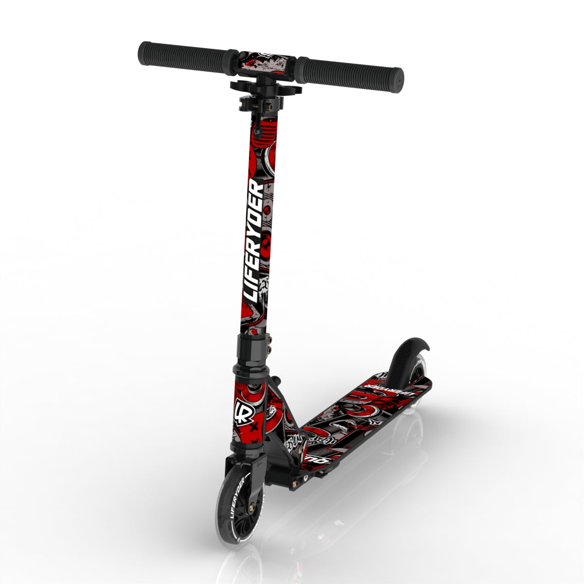 LIFERYDER QUEST Red Mist scooter sticker set preview