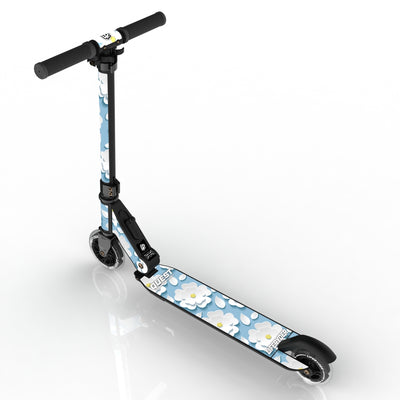 LIFERYDER QUEST Sakura Clouds foldable 2 wheel scooter rear view