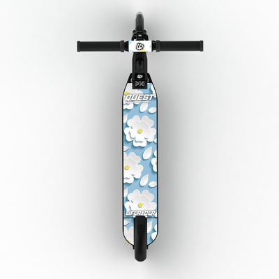 LIFERYDER QUEST Sakura Clouds adjustable height 2 wheel scooter extended view