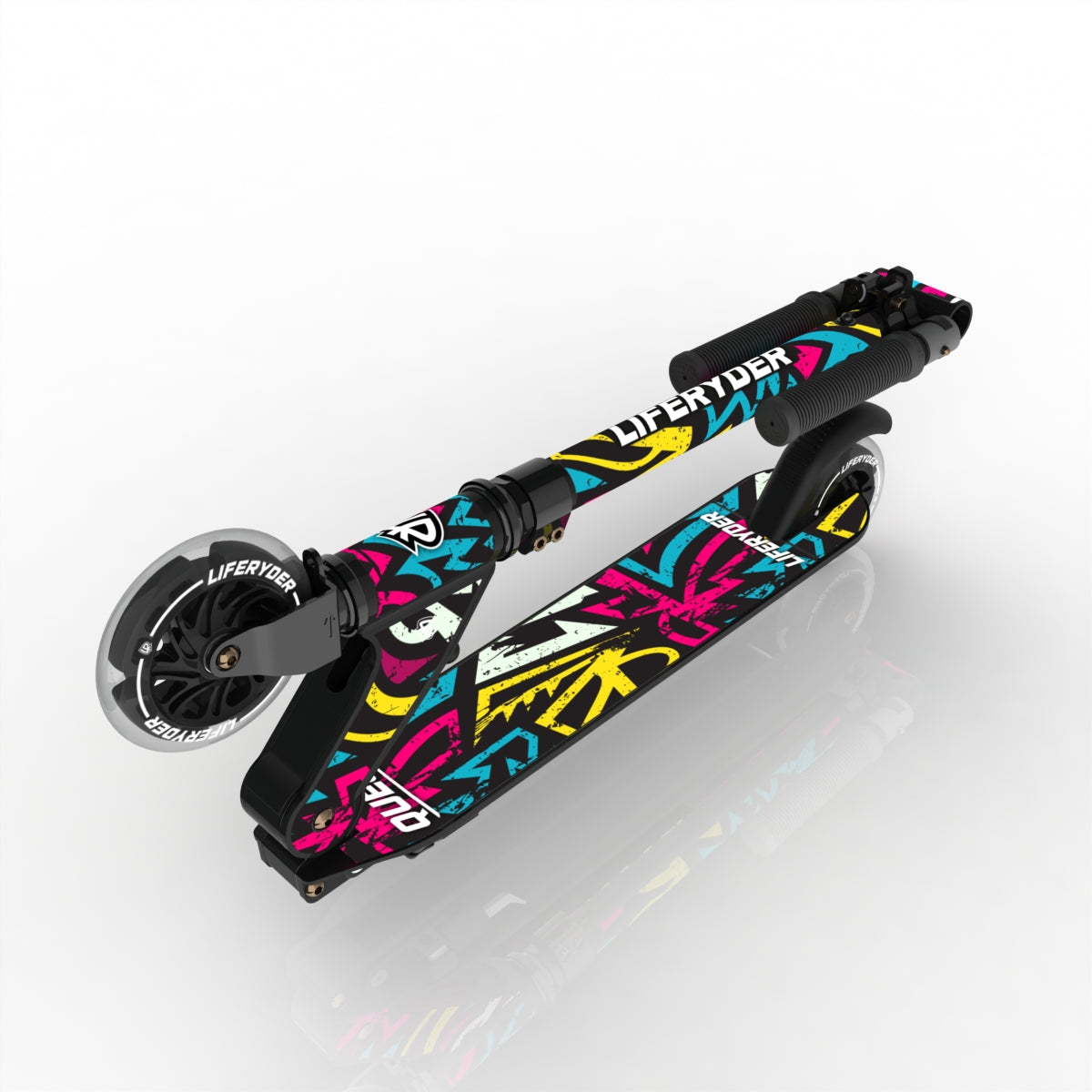LIFERYDER QUEST Street Attack folding kids scooter folded view