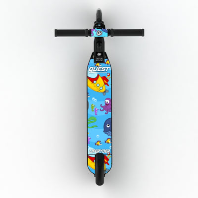 LIFERYDER QUEST Under the Sea adjustable height 2 wheel scooter extended view