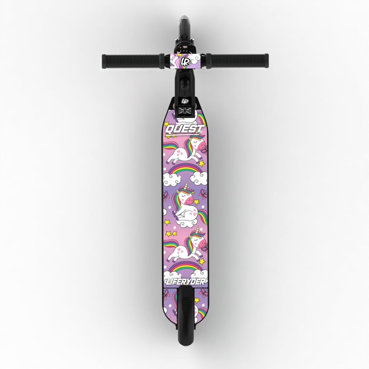 LIFERYDER QUEST Unicorn adjustable height 2 wheel scooter extended view