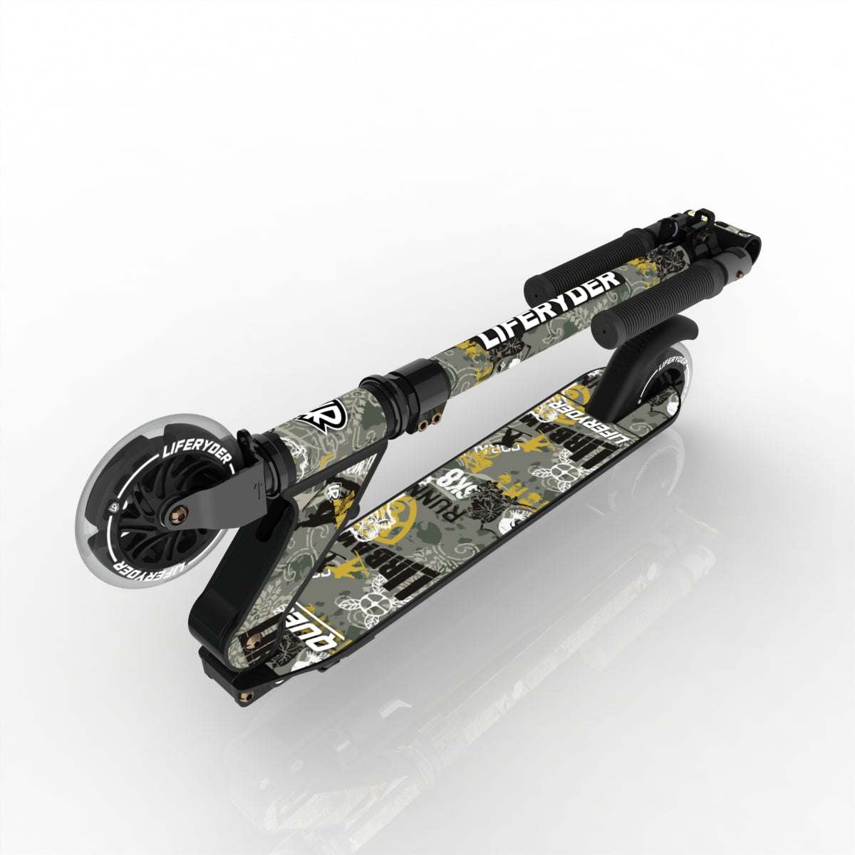 LIFERYDER QUEST Urban Sports folding kids scooter folded view