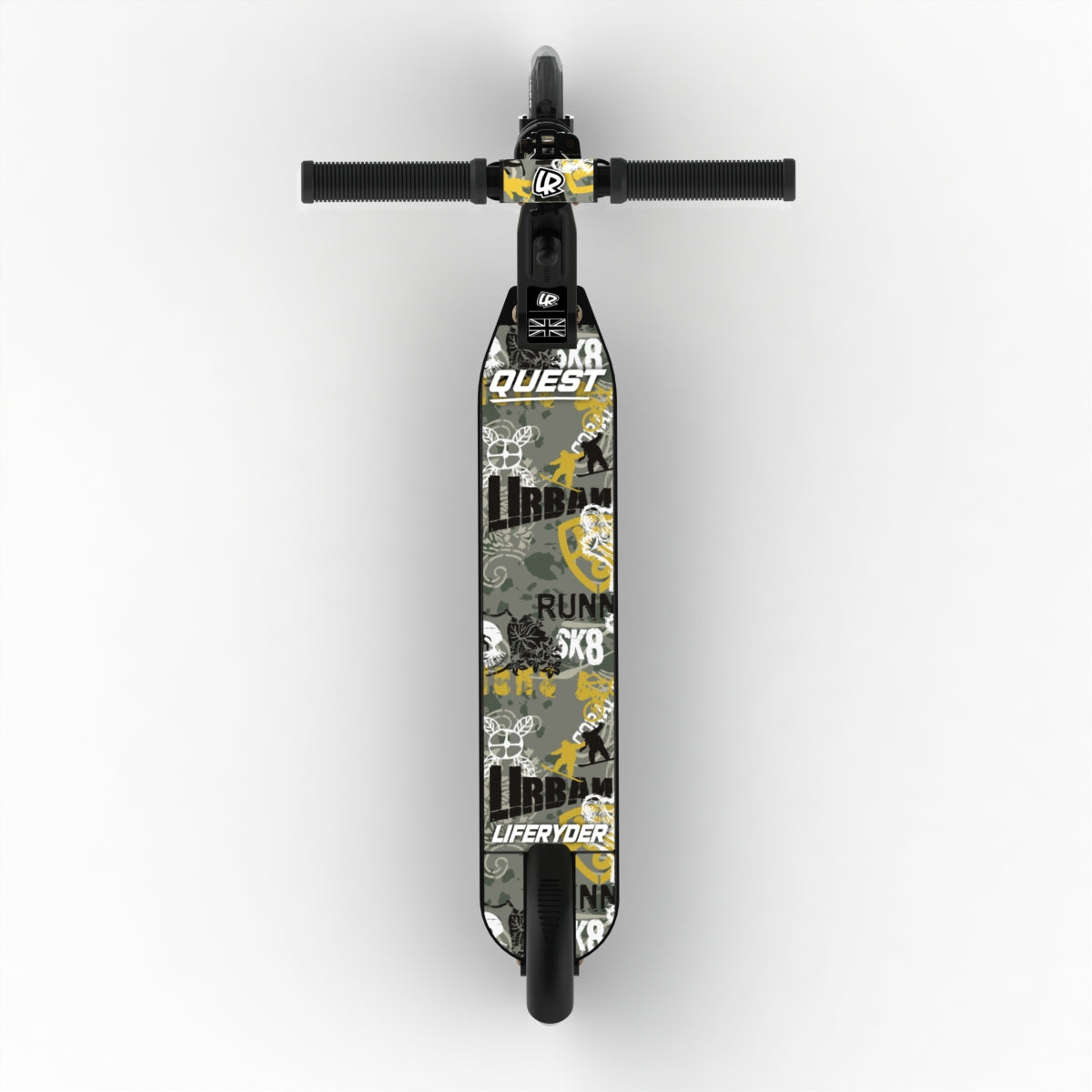LIFERYDER QUEST Urban Sports adjustable height 2 wheel scooter extended view