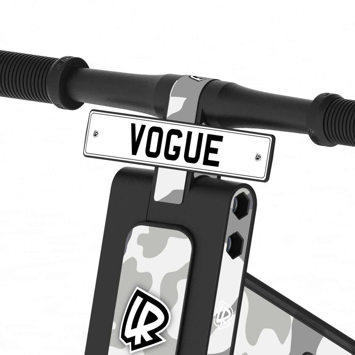 LIFERYDER VOGUE Arctic Camo adjustable seat balance bike detail
