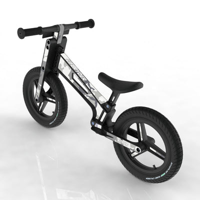 LIFERYDER VOGUE Arctic Camo 12 inch air tyre balance bike rear view