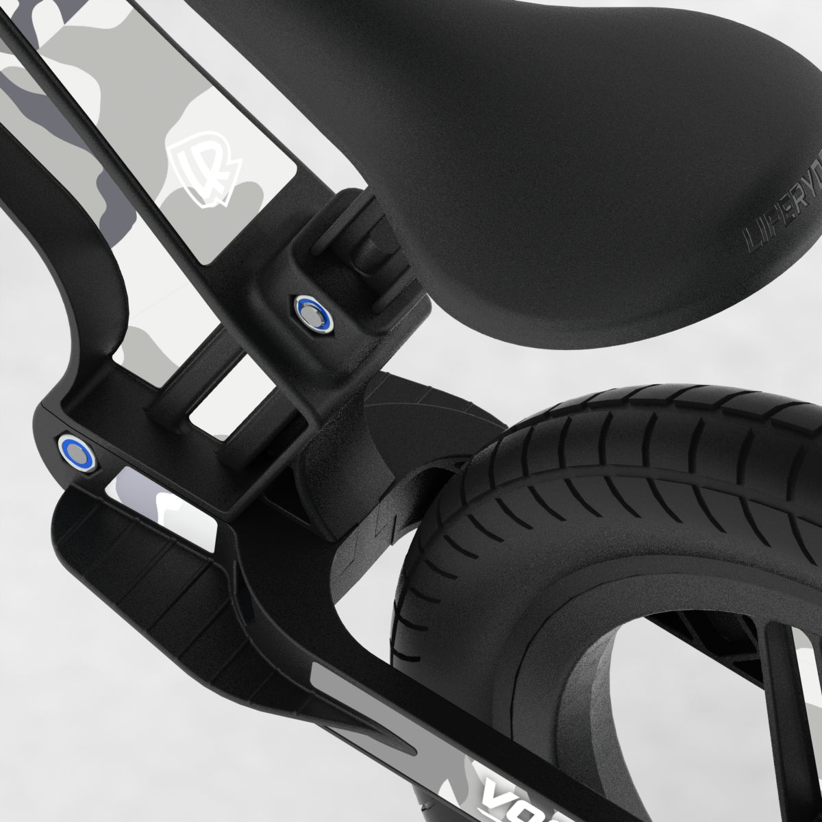 LIFERYDER VOGUE Arctic Camo EVOLV graphics balance bike detail