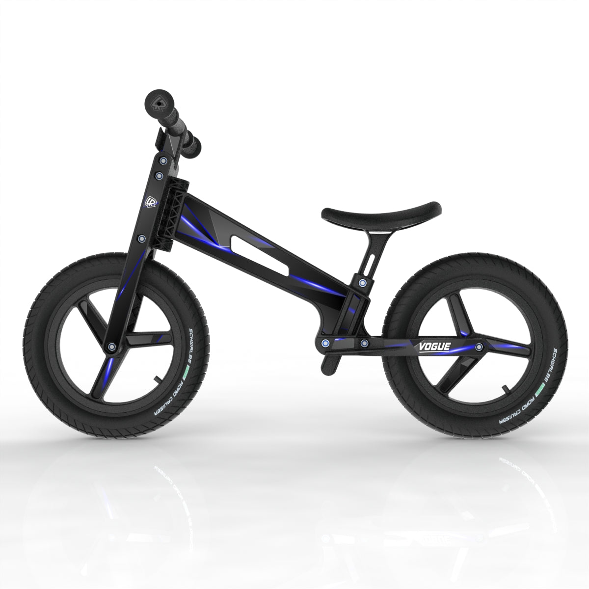 LIFERYDER VOGUE Blue Stealth toddler balance bike side view