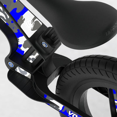 LIFERYDER VOGUE Blue Storm EVOLV graphics balance bike detail