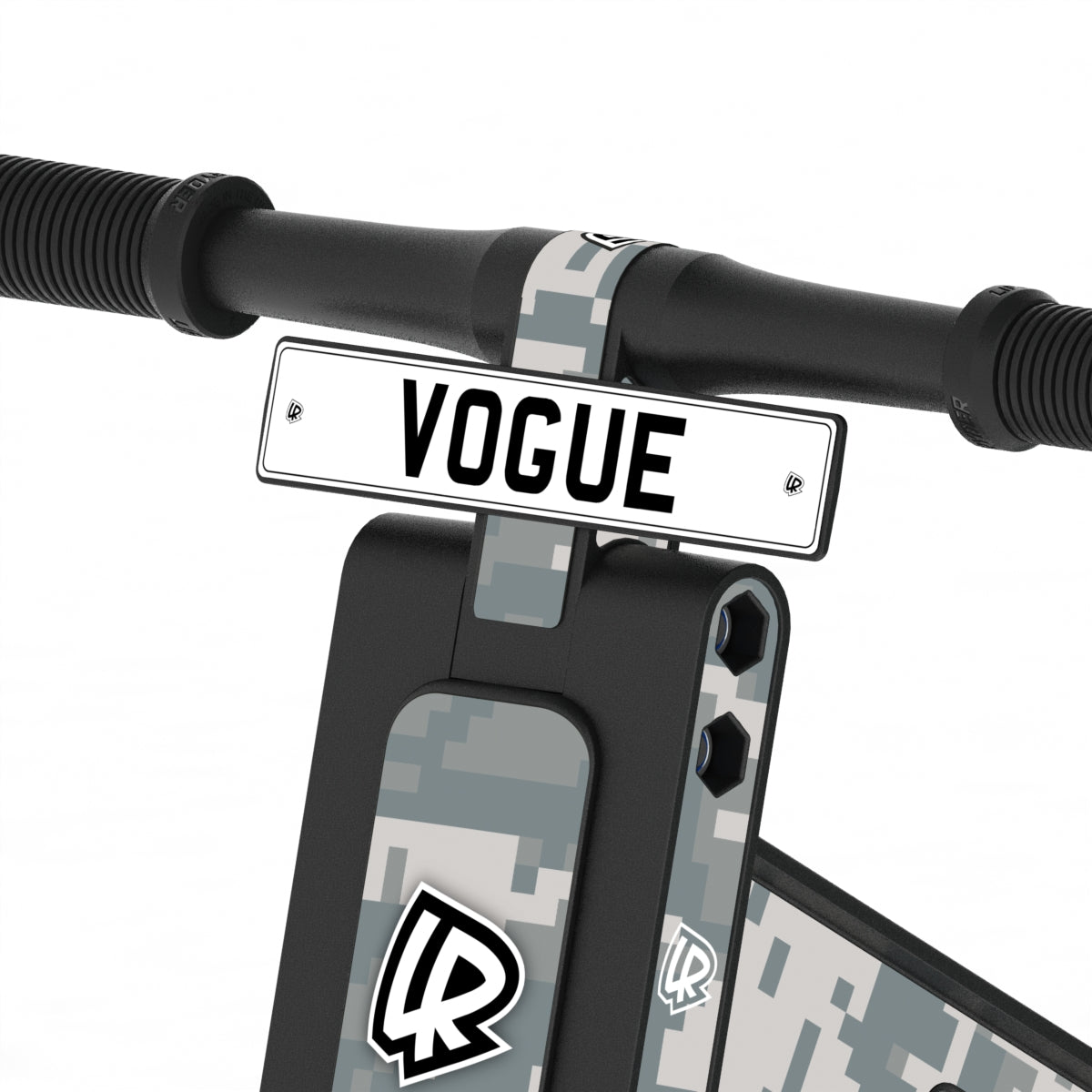 LIFERYDER VOGUE Digital Camo adjustable seat balance bike detail