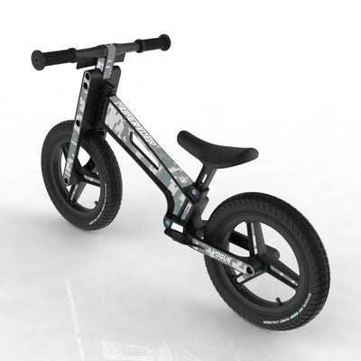 LIFERYDER VOGUE Digital Camo 12 inch air tyre balance bike rear view