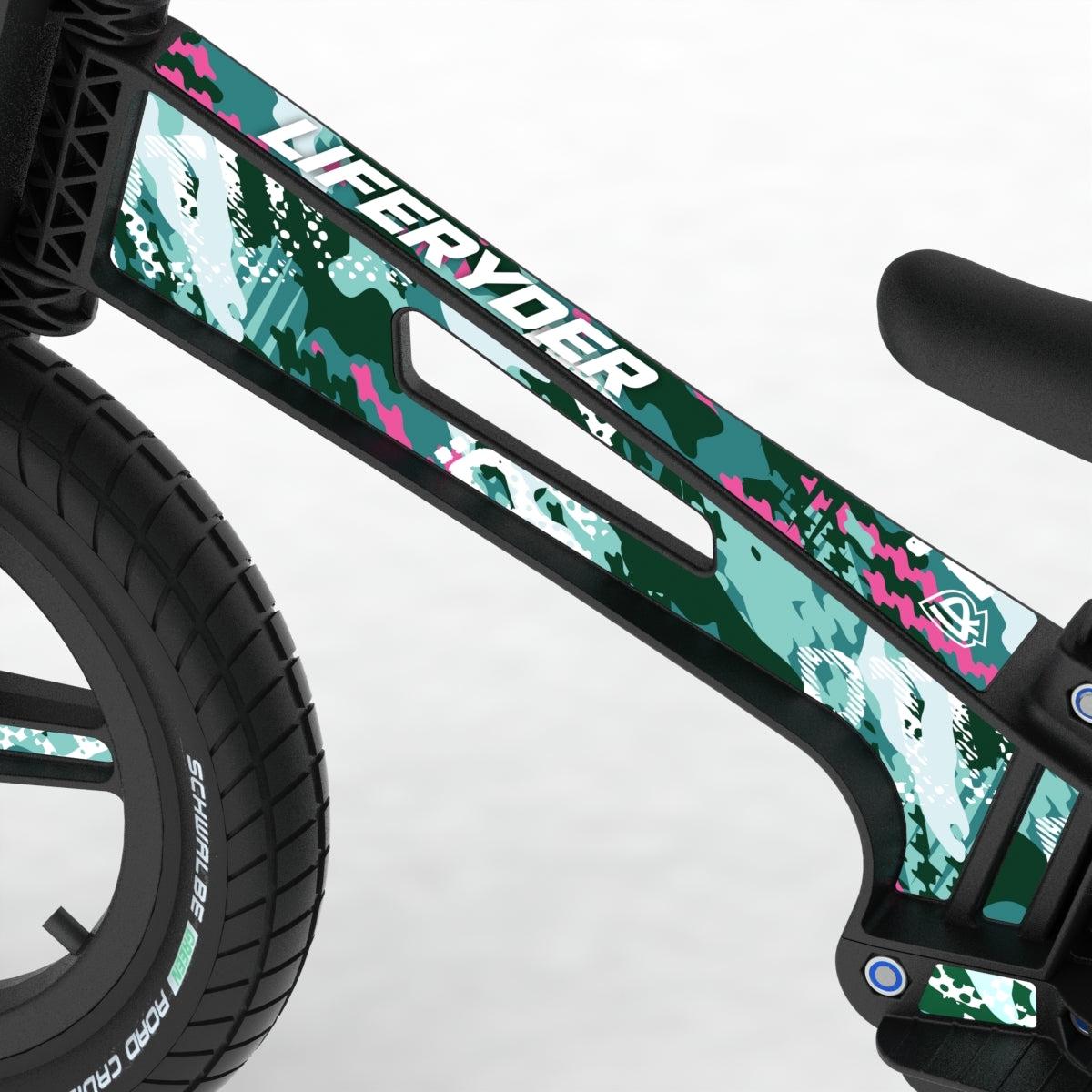 LIFERYDER VOGUE Ghost Rider footrest balance bike detail