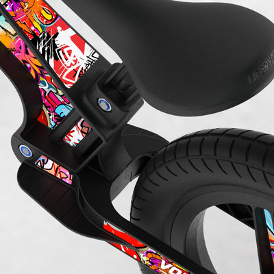 LIFERYDER VOGUE Graffiti EVOLV graphics balance bike detail