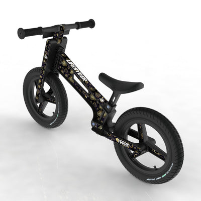 LIFERYDER VOGUE Hearts of Gold 12 inch air tyre balance bike rear view