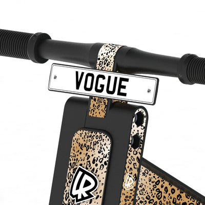 LIFERYDER VOGUE Leopard Sprint adjustable seat balance bike detail