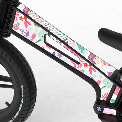 LIFERYDER VOGUE Mermaids & Dolphins footrest balance bike detail