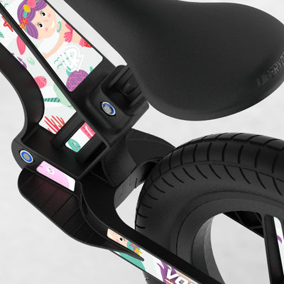 LIFERYDER VOGUE Mermaids & Dolphins EVOLV graphics balance bike detail
