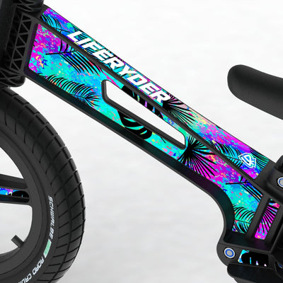 LIFERYDER VOGUE Neon Palm footrest balance bike detail