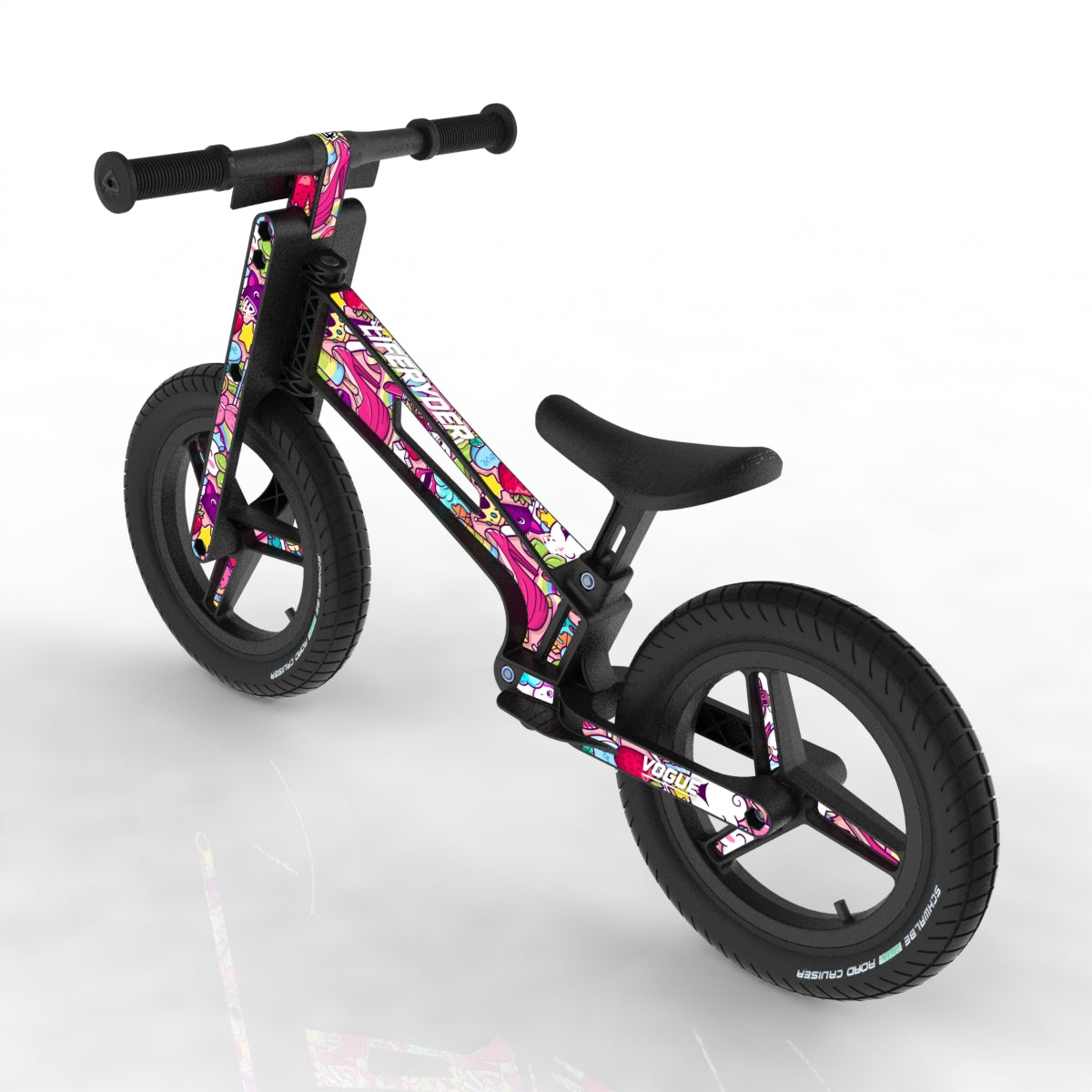 LIFERYDER VOGUE Popkins 12 inch air tyre balance bike rear view