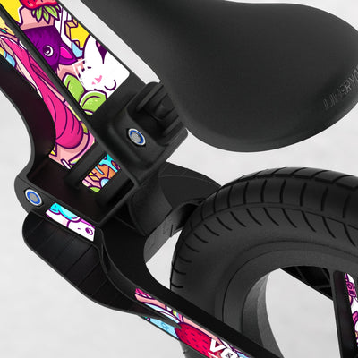 LIFERYDER VOGUE Popkins EVOLV graphics balance bike detail