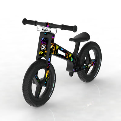 LIFERYDER VOGUE Rainbow Hearts balance bike sticker set preview