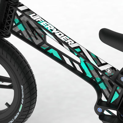 LIFERYDER VOGUE Spearmint Maze footrest balance bike detail