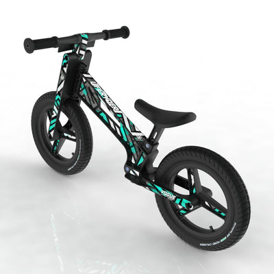 LIFERYDER VOGUE Spearmint Maze 12 inch air tyre balance bike rear view