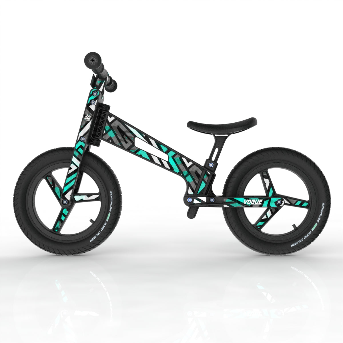 LIFERYDER VOGUE Spearmint Maze toddler balance bike side view