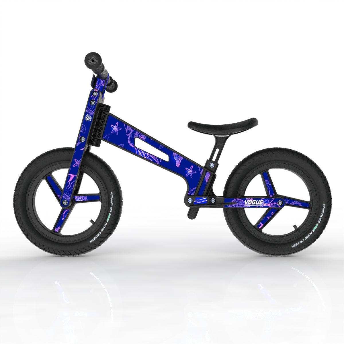 LIFERYDER VOGUE Ultraviolet toddler balance bike side view