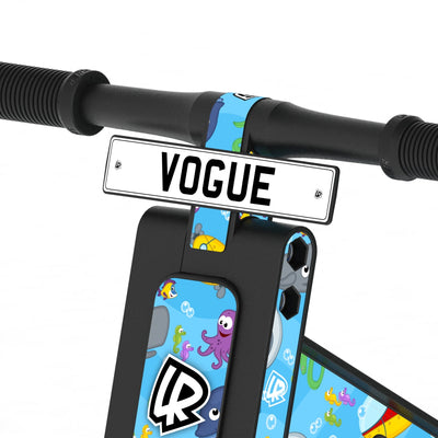 LIFERYDER VOGUE Under the Sea adjustable seat balance bike detail