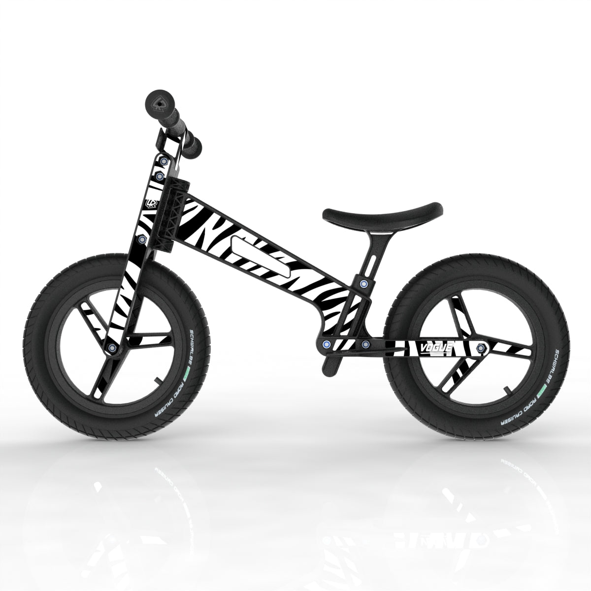 LIFERYDER VOGUE Zebra Stripes toddler balance bike side view