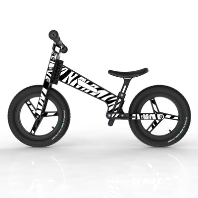 LIFERYDER VOGUE Zebra Stripes toddler balance bike side view