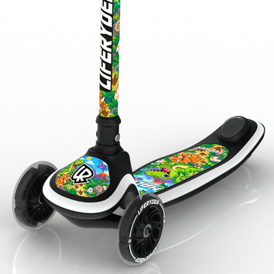 LIFERYDER HALO Roarsome three-wheel scooter, closeup