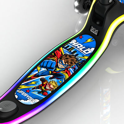 LIFERYDER HALO SkyBolt three-wheel scooter, deck view