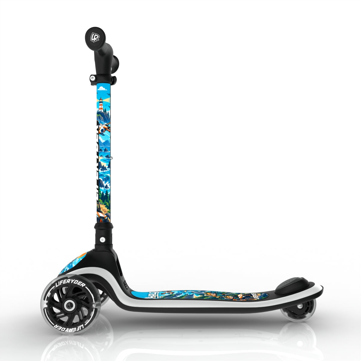 LIFERYDER HALO LookOut three-wheel scooter, side view