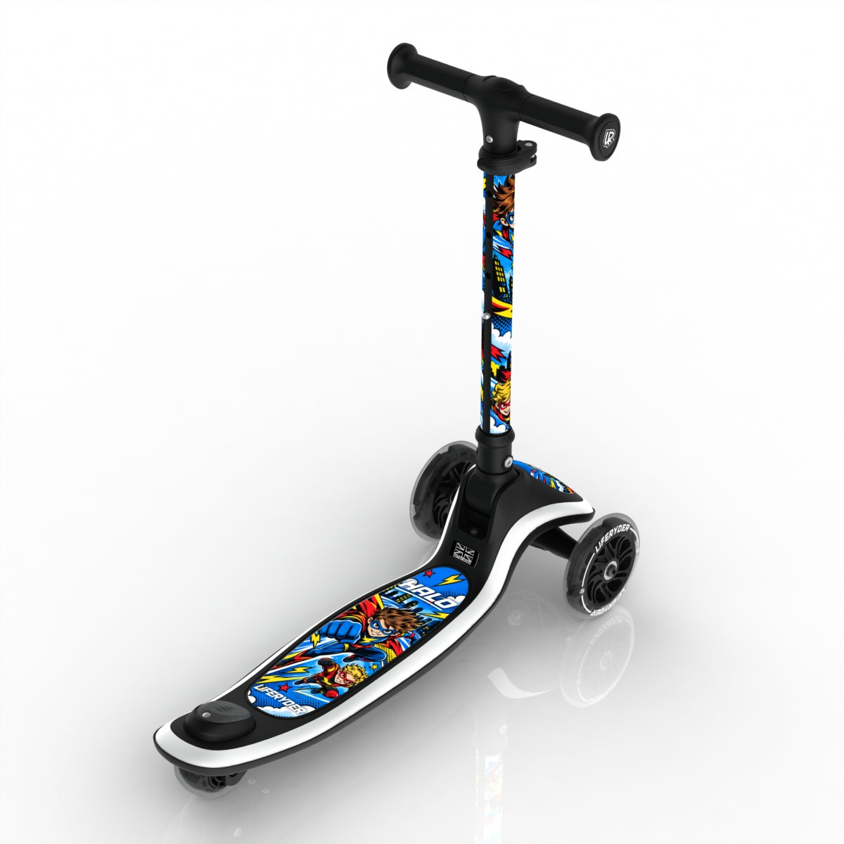 LIFERYDER HALO SkyBolt three-wheel scooter, rear view
