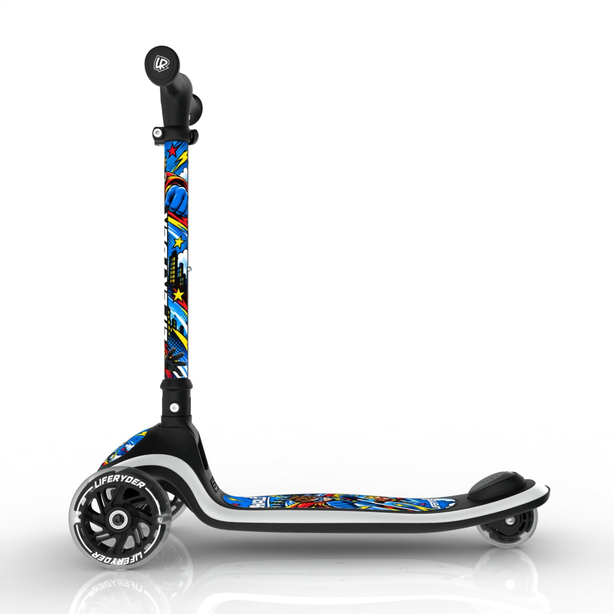 LIFERYDER HALO SkyBolt three-wheel scooter, side view