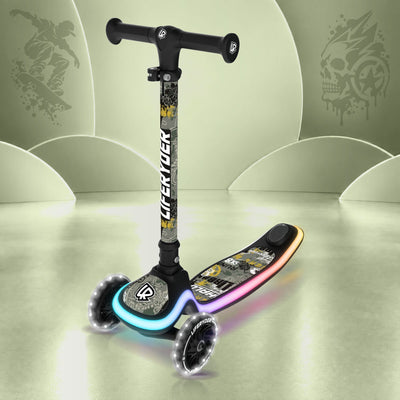 LIFERYDER HALO Urban Sports three-wheel scooter, front three-quarter view